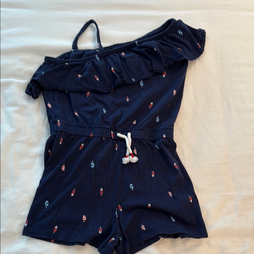 Carter's Blue Jumpsuit with Playful Specks